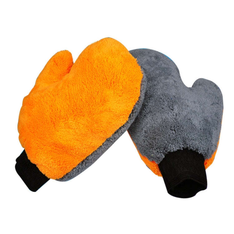 Car Washing Gloves Cleaning Mitt Wash Glove Maintenance Soft Coral Fleece Car Washing Brush Cloth...