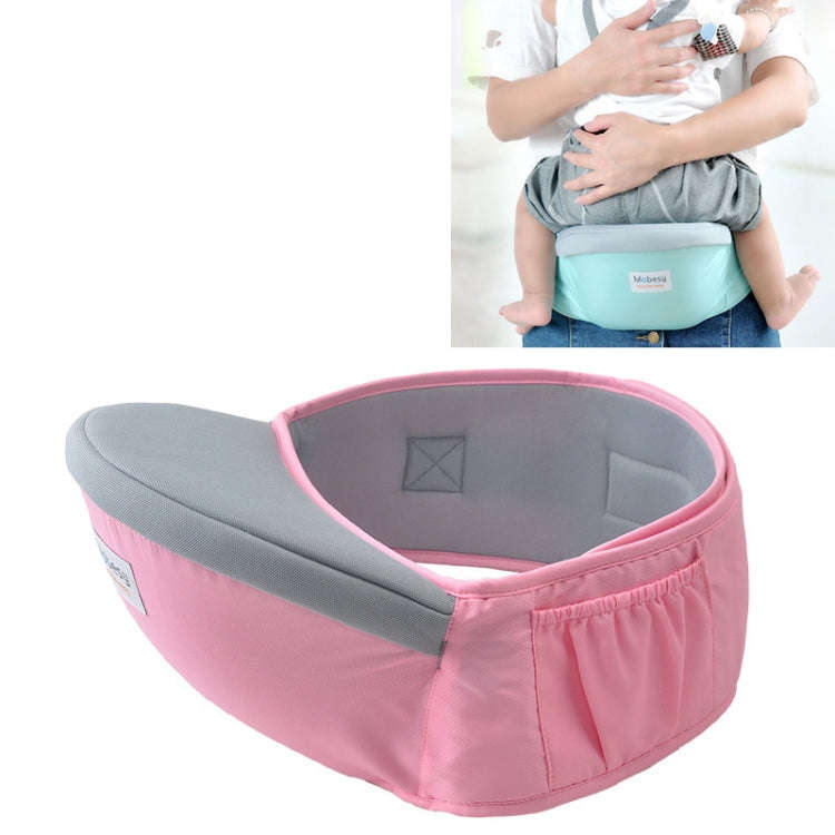 Waist belt Baby Carrier Waist Stool Walkers Baby Sling Hold Waist Belt Backpack(Pink)