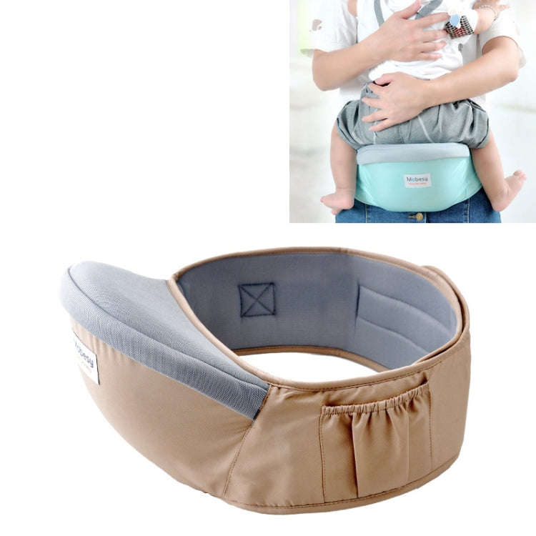 Waist belt Baby Carrier Waist Stool Walkers Baby Sling Hold Waist Belt Backpack(Khaki)