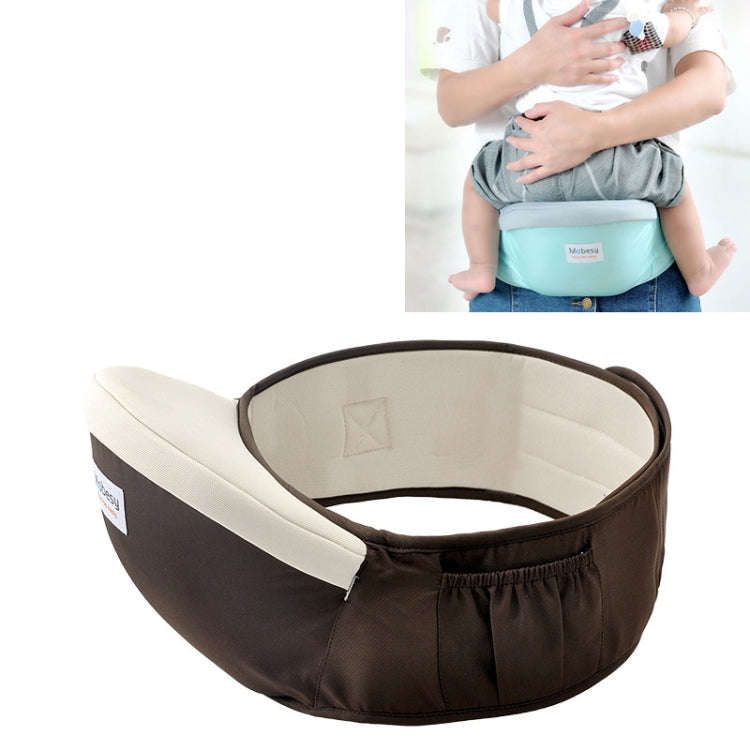 Waist belt Baby Carrier Waist Stool Walkers Baby Sling Hold Waist Belt Backpack(Coffee)
