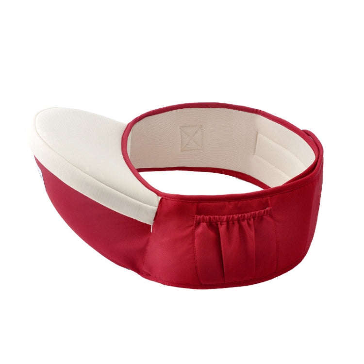 Waist belt Baby Carrier Waist Stool Walkers Baby Sling Hold Waist Belt Backpack(Wine Red)