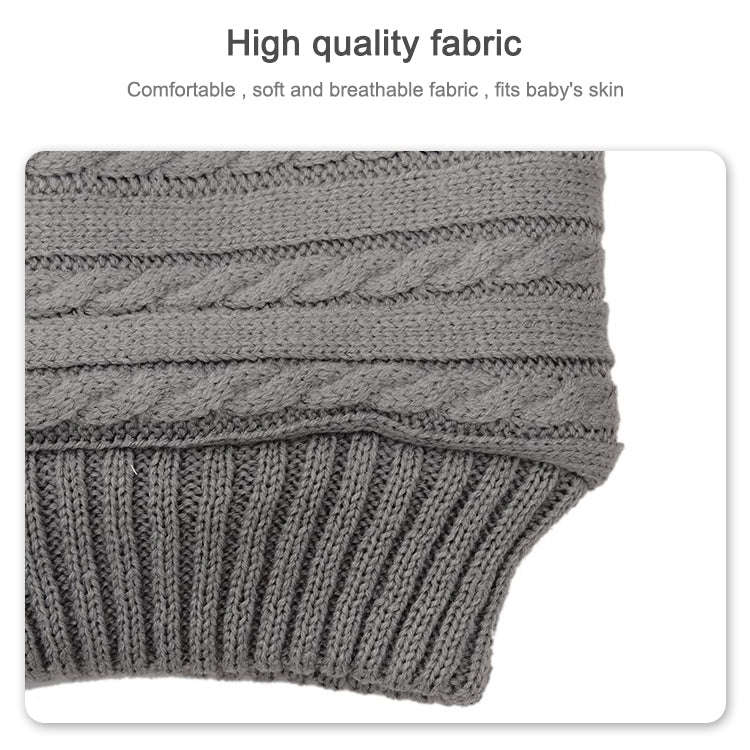 Warm Soft Cotton Knitting Envelope Newborn Baby Sleeping Bag(Dark Blue)