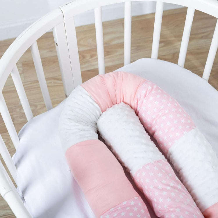 Star Matching Cylindrical Anti Collision Crib Around the Four Seasons Universal(Pink)