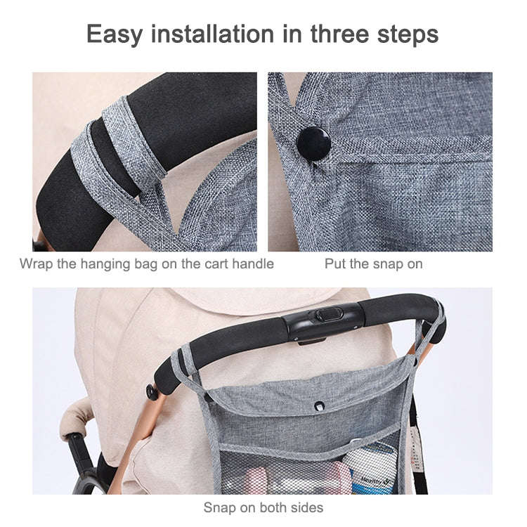 Baby Trolley Net Bag Storage Bag Universal Baby Care(Blue)