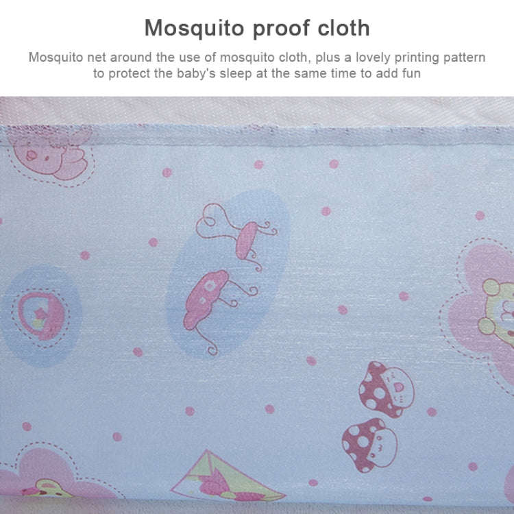 Spring and Summer Endless Children's Mosquito Net Baby Dome Free Installation(Yellow)