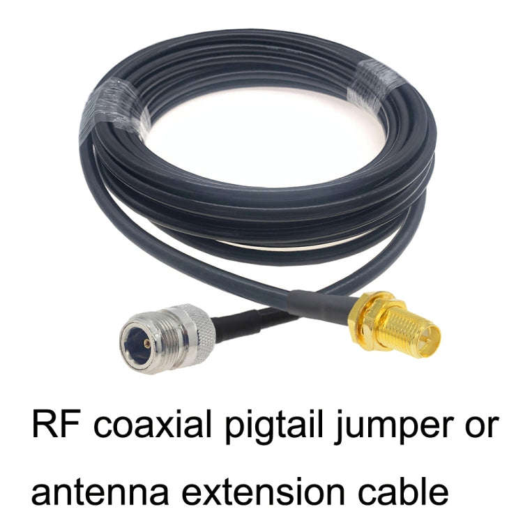 RP-SMA Female to N Female RG58 Coaxial Adapter Cable, Cable Length:1m
