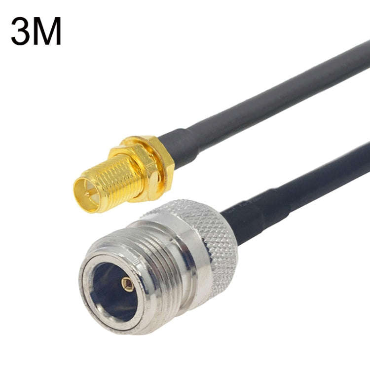 RP-SMA Female to N Female RG58 Coaxial Adapter Cable, Cable Length:3m