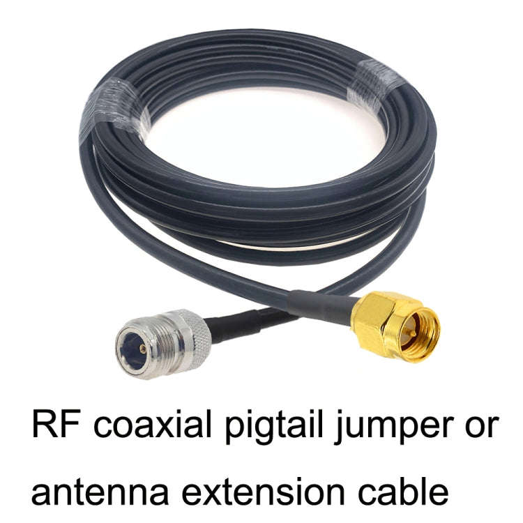 SMA Male to N Female RG58 Coaxial Adapter Cable, Cable Length:0.5m