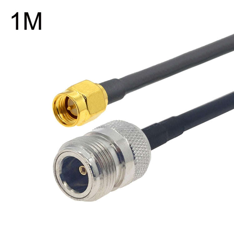 SMA Male to N Female RG58 Coaxial Adapter Cable, Cable Length:1m