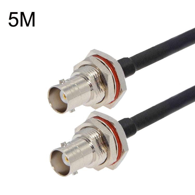 BNC Female To BNC Female RG58 Coaxial Adapter Cable, Cable Length:5m