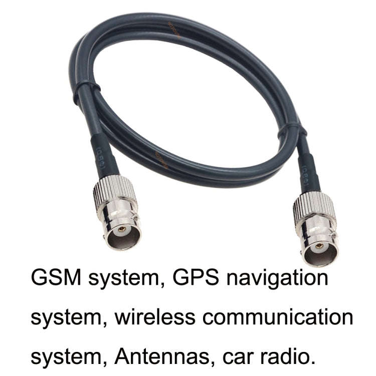 BNC Female To BNC Female RG58 Coaxial Adapter Cable, Cable Length:3m