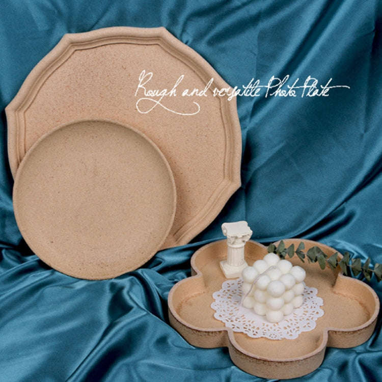 Octagonal  Shape Retro Wooden Jewelry Tray Home Homestay Decorative Ornaments Photo Props