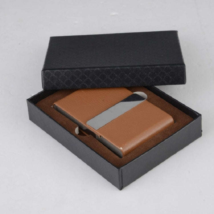 PU Cigarette Pack Creative Business Card Holder Men And Women Thin Cigarette Case(Red)