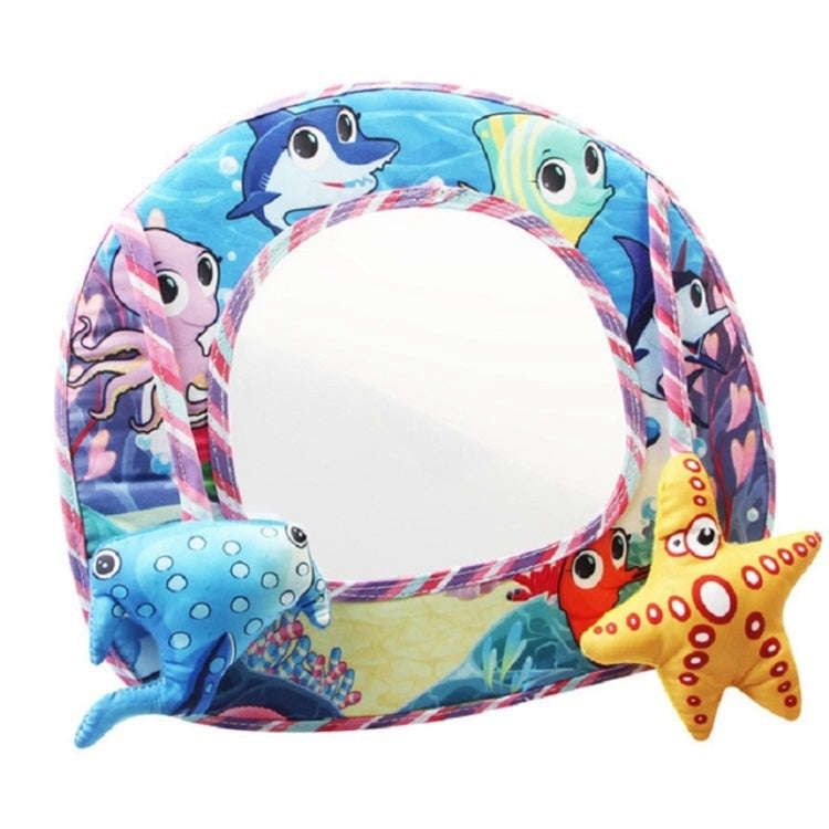 Cartoon Adjustable Safety Seat Car Back Interior Mirror Headrest Rear Facing Mirrors Monitor(Mari...