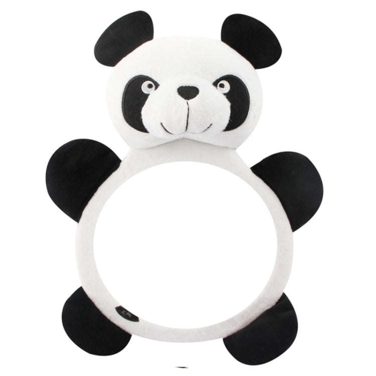 Cartoon Adjustable Safety Seat Car Back Interior Mirror Headrest Rear Facing Mirrors Monitor(Panda)