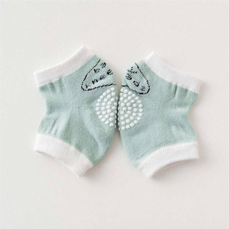 Babys Non-slip Kneecap Cotton Knee Pad Baby Crawling Knee Pads(Khaki)