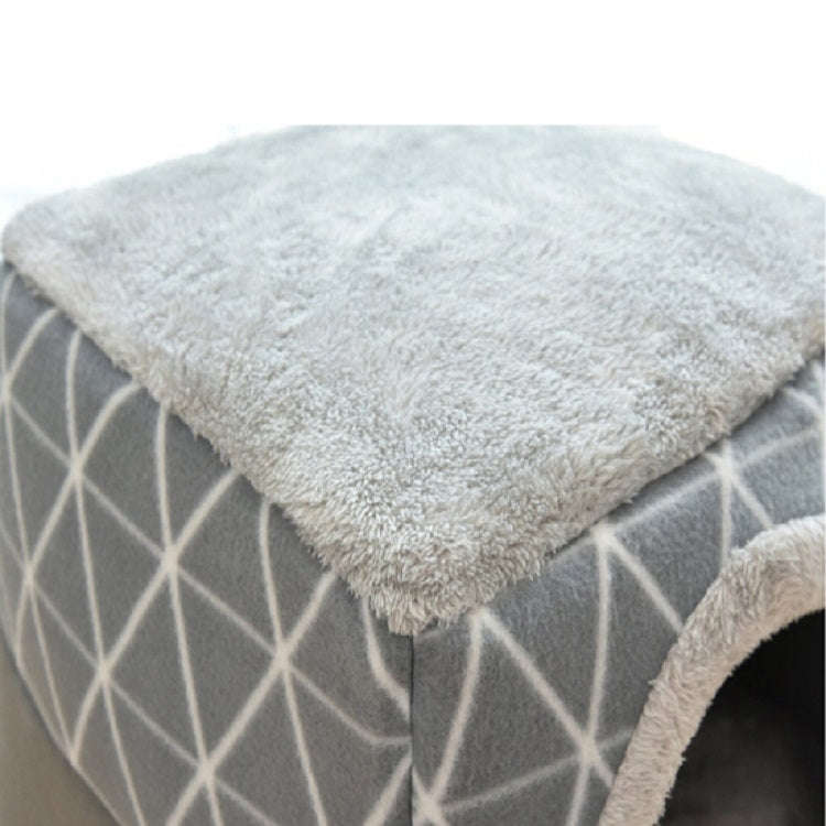 Cat Nest Capsule Four Seasons Universal Closed Cat Bed, Size:L(Gray)