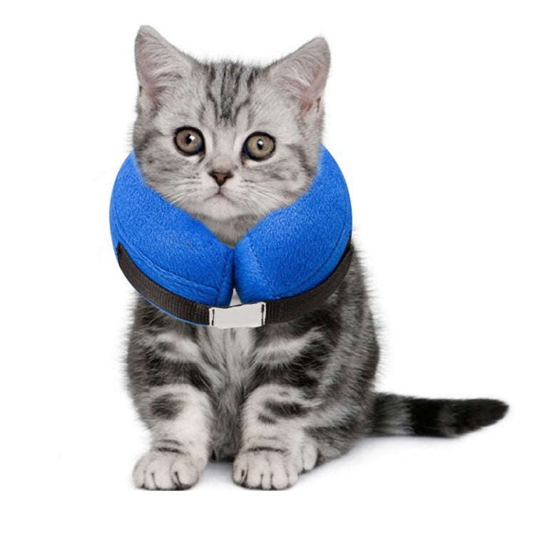 Inflatable Pet Collar Pet Grooming Warm Protective Wound Protection Collar, Size:L (CQLQ01)