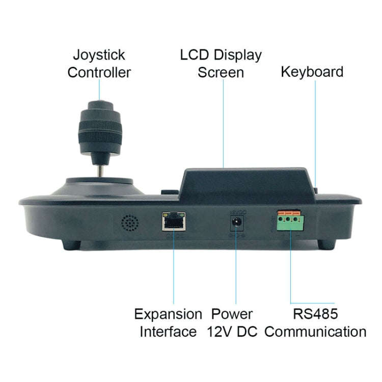 JSK-8003C Monitoring Keyboard PTZ Rocker Ball Camera Keyboard, Specification:4 Axis(EU Plug)