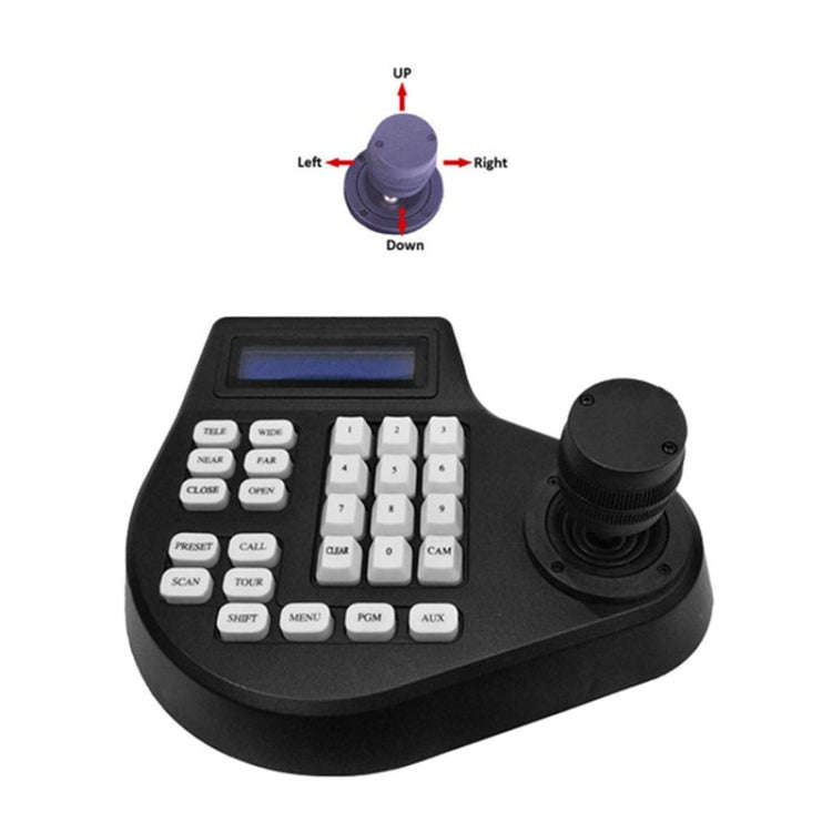 8003H Analog Coaxial Dome Control Keyboard RS485 PTZ, Specification:2 Axis(UK Plug)