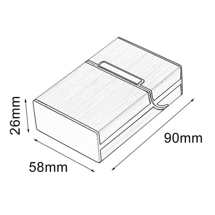 Aluminum Cigar Cigarette Case Tobacco Holder Pocket Box Storage Container Smoking Set(Blue)