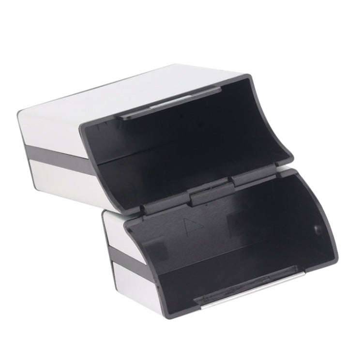 Aluminum Cigar Cigarette Case Tobacco Holder Pocket Box Storage Container Smoking Set(Silver)
