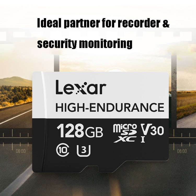 Lexar MicroSDHC 128GB High-endurance Driving Recorder Video Surveillance Camera TF Memory Card Vi...