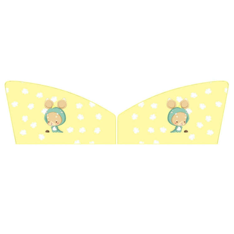 1 Pair Car Window Magnet Sunshade Curtain Heat Insulation Sun Block(Kangaroo)