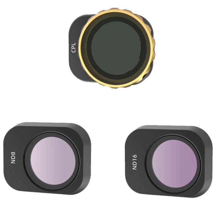 JSR For Mini 3 Pro Camera Filters, Style:3 In 1 CPL+ND8+ND16