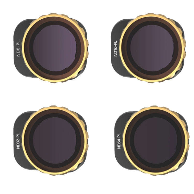 JSR For Mini 3 Pro Camera Filters, Style:4 In 1 ND8-PL+ND16-PL+ND32-PL+ND64-PL