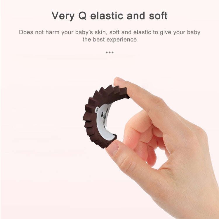 Hedgehog Silicone Pacifier Baby Teether Mother and Baby Supplies Creative Infant Molar Toy(Pink)
