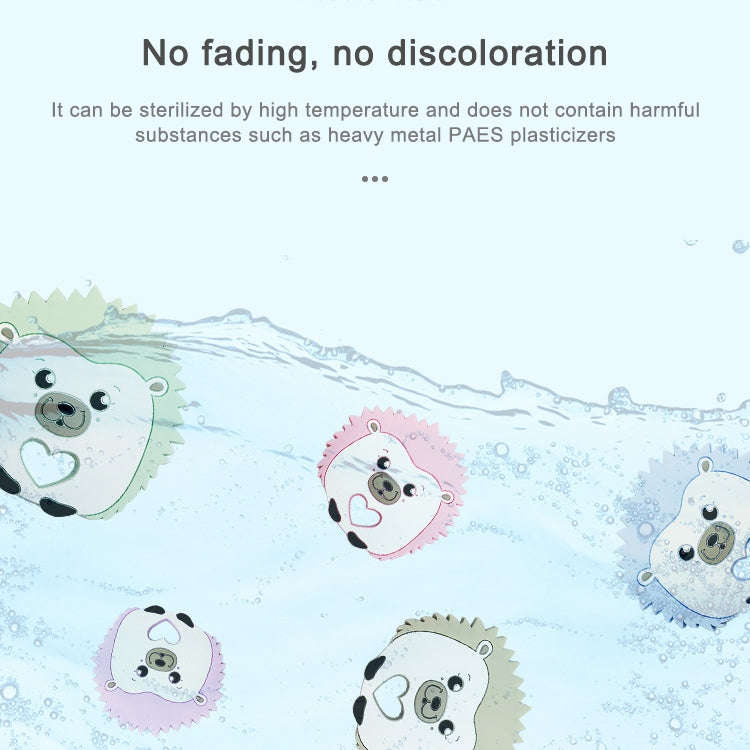 Hedgehog Silicone Pacifier Baby Teether Mother and Baby Supplies Creative Infant Molar Toy(Pink)