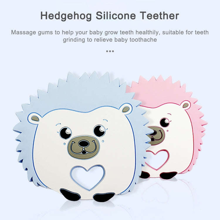 Hedgehog Silicone Pacifier Baby Teether Mother and Baby Supplies Creative Infant Molar Toy(Pink)