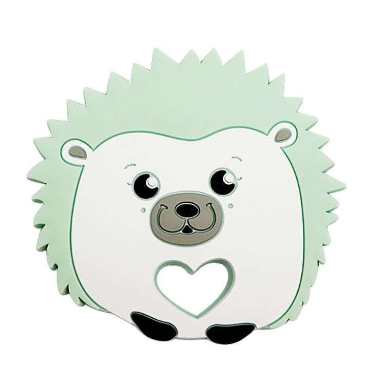 Hedgehog Silicone Pacifier Baby Teether Mother and Baby Supplies Creative Infant Molar Toy(Green)