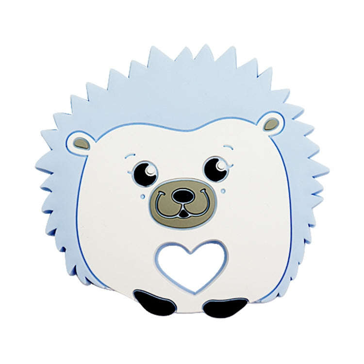 Hedgehog Silicone Pacifier Baby Teether Mother and Baby Supplies Creative Infant Molar Toy(Blue)