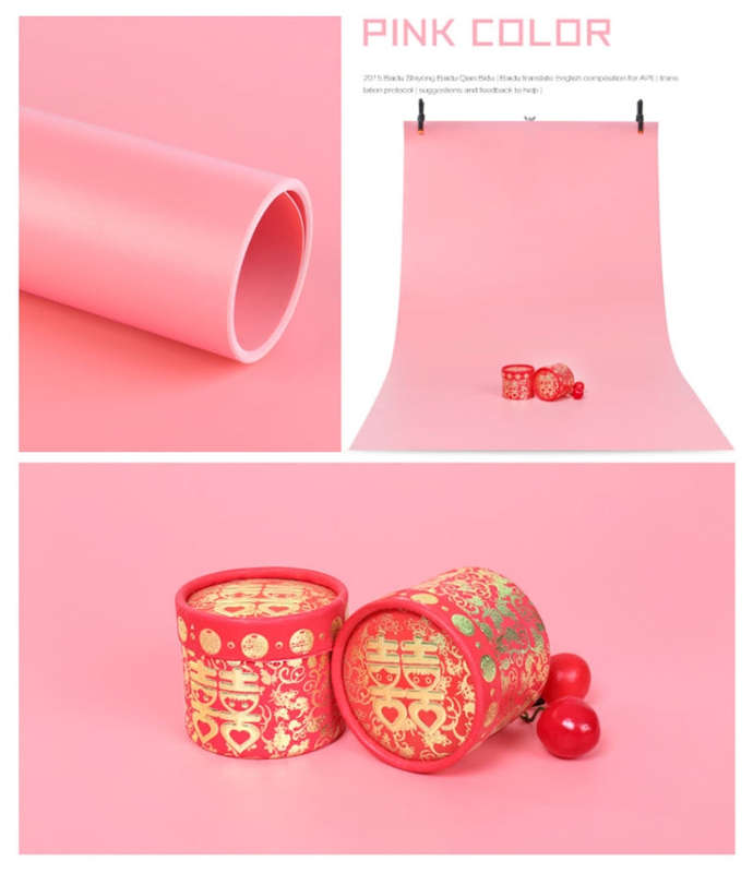 70x140cm Shooting Background Board PVC Matte Board Photography Background Cloth Solid Color Shoot...