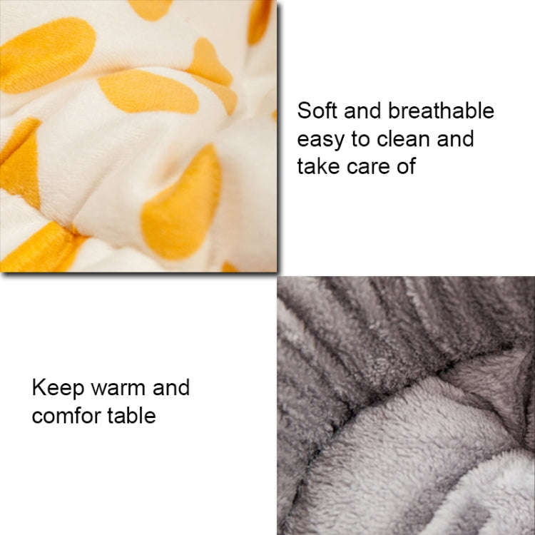 Thickened Autumn and Winter Oval Universal Warm Pet Cat Dog Bed, Size:M(Pink)