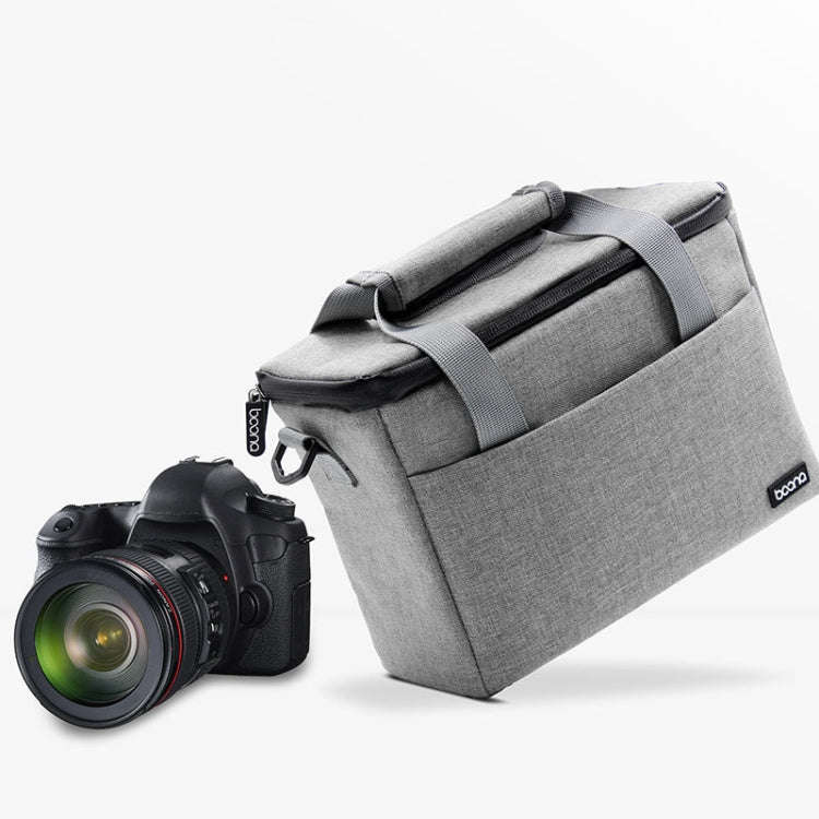 Baona BN-H001 Digital Camera Bag Casual Portable Camera Waterproof Bag, Size:Medium(Gray)