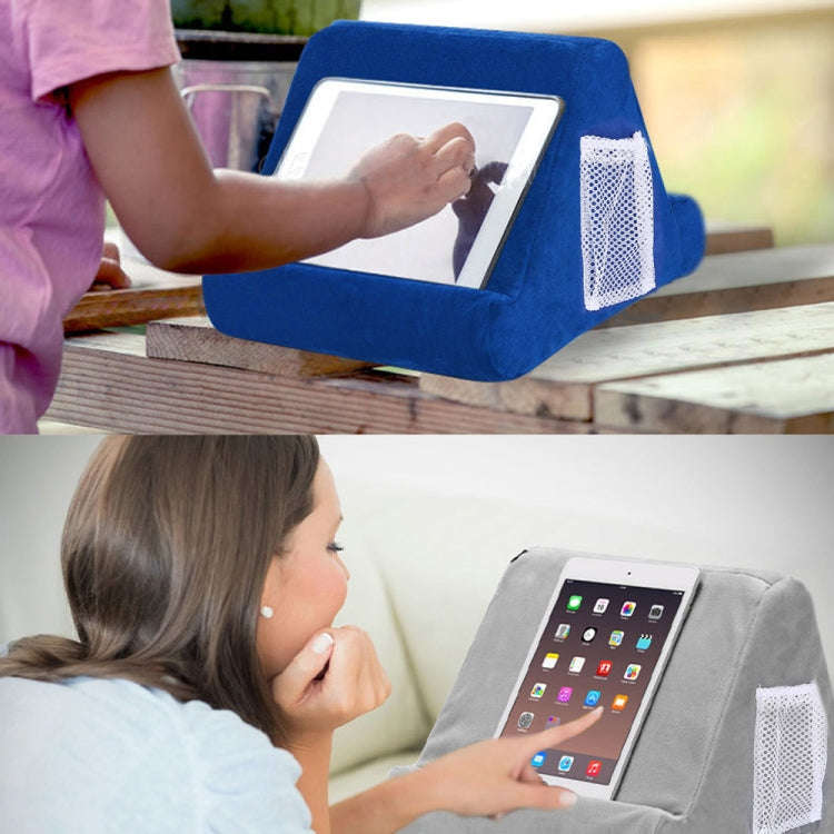 Laptop Holder Tablet Pillow Multifunction Laptop Cooling Pad Rest Cushion(Lake Blue)