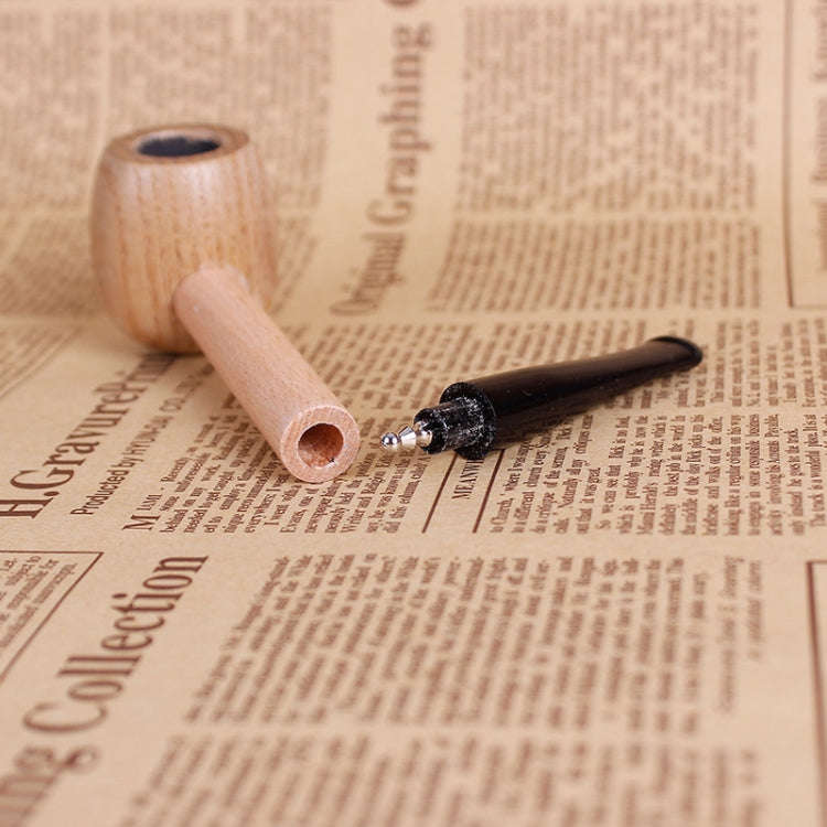 Creative Solid Wood Pipes Portable Tobacco Pipe Smoke Filter Smoking Pipe Mouthpiece Cigarette Ho...