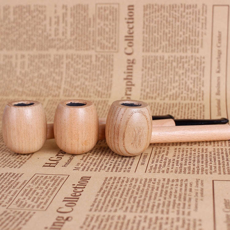 Creative Solid Wood Pipes Portable Tobacco Pipe Smoke Filter Smoking Pipe Mouthpiece Cigarette Ho...