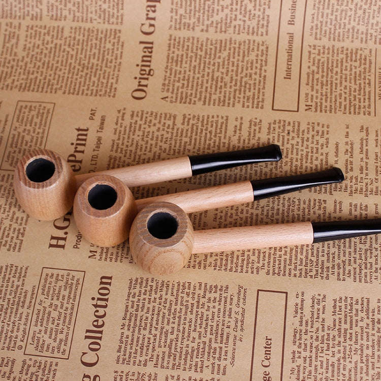 Creative Solid Wood Pipes Portable Tobacco Pipe Smoke Filter Smoking Pipe Mouthpiece Cigarette Ho...