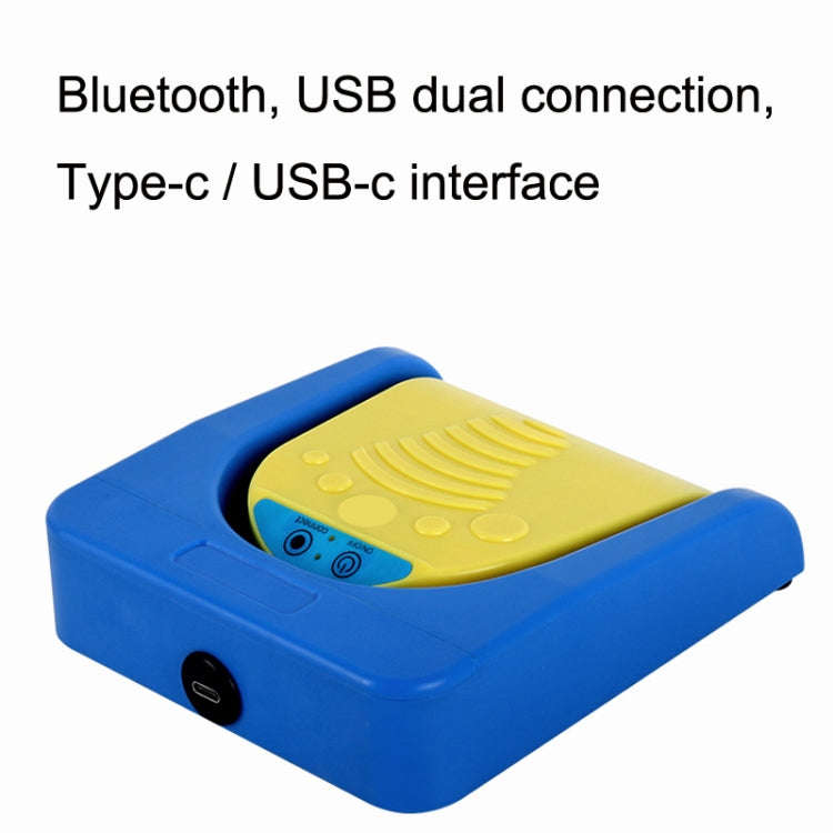 Wireless Foot Pedal Control Switch Keyboard Adapter For Computer, Style:Two-Pendal Two-Button