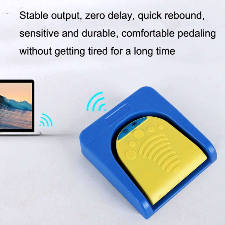 Wireless Foot Pedal Control Switch Keyboard Adapter For Computer, Style:Two-Pendal Two-Button