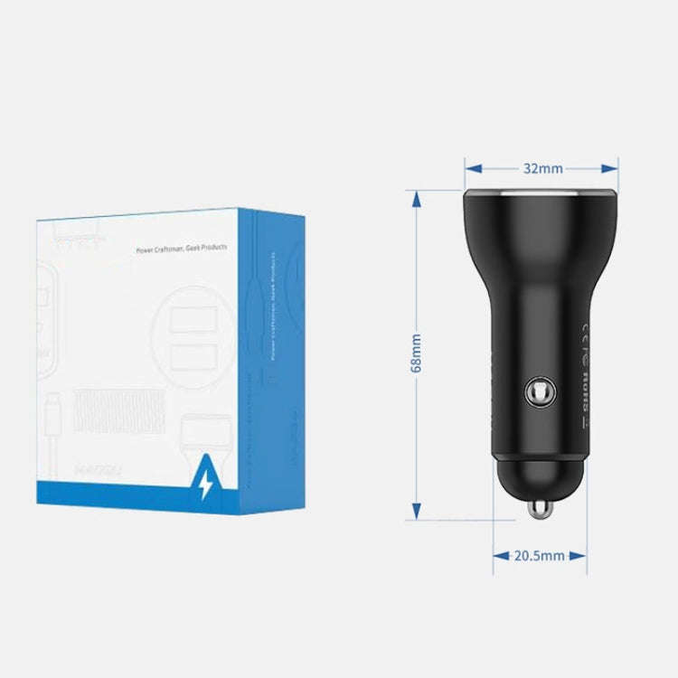 QIAKEY QK505 Dual Ports Fast Charge Car Charger(Red)