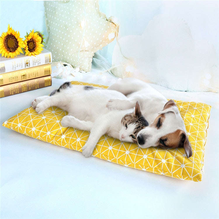 Winter Thick Warm Pet Sleeping Mat Cat Dog Sleeping Bed, Size:L(Grey)