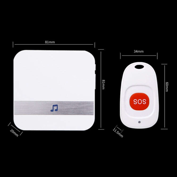 CACAZI C1 Smart Home Wireless Remote Control Doorbell, Style:US Plug