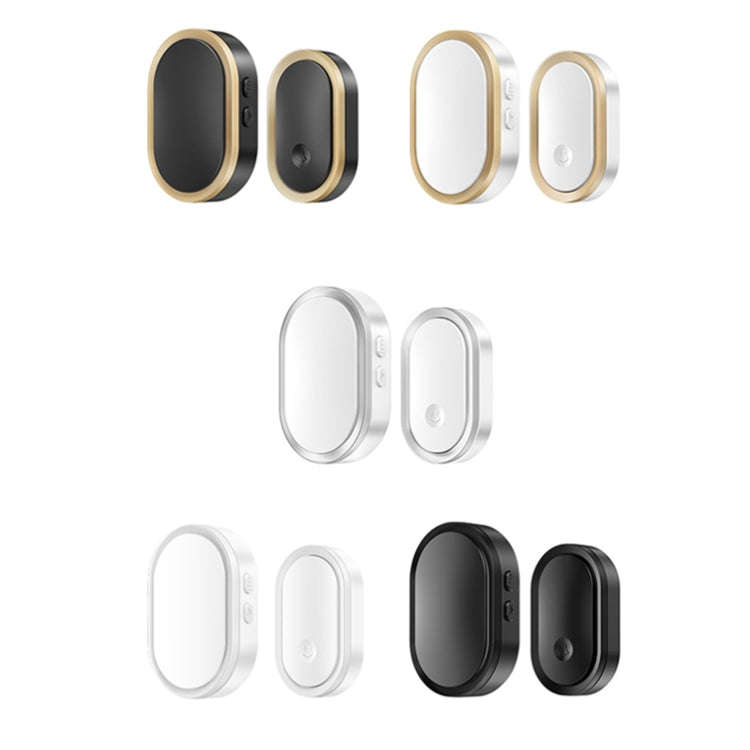 CACAZI A99 Home Smart Remote Control Doorbell Elderly Pager, Style:US Plug(White)