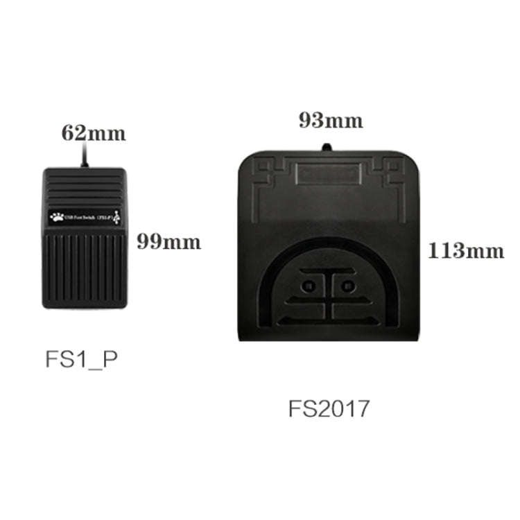 FS2017 Pcsensor USB Foot Pedal Control Switch Keyboard Adapter For Computer(Mute)