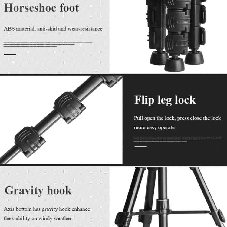 QingZhuangShiDai Q111S Aluminum Alloy Mobile Phone Camera Photography Tripod(Black)